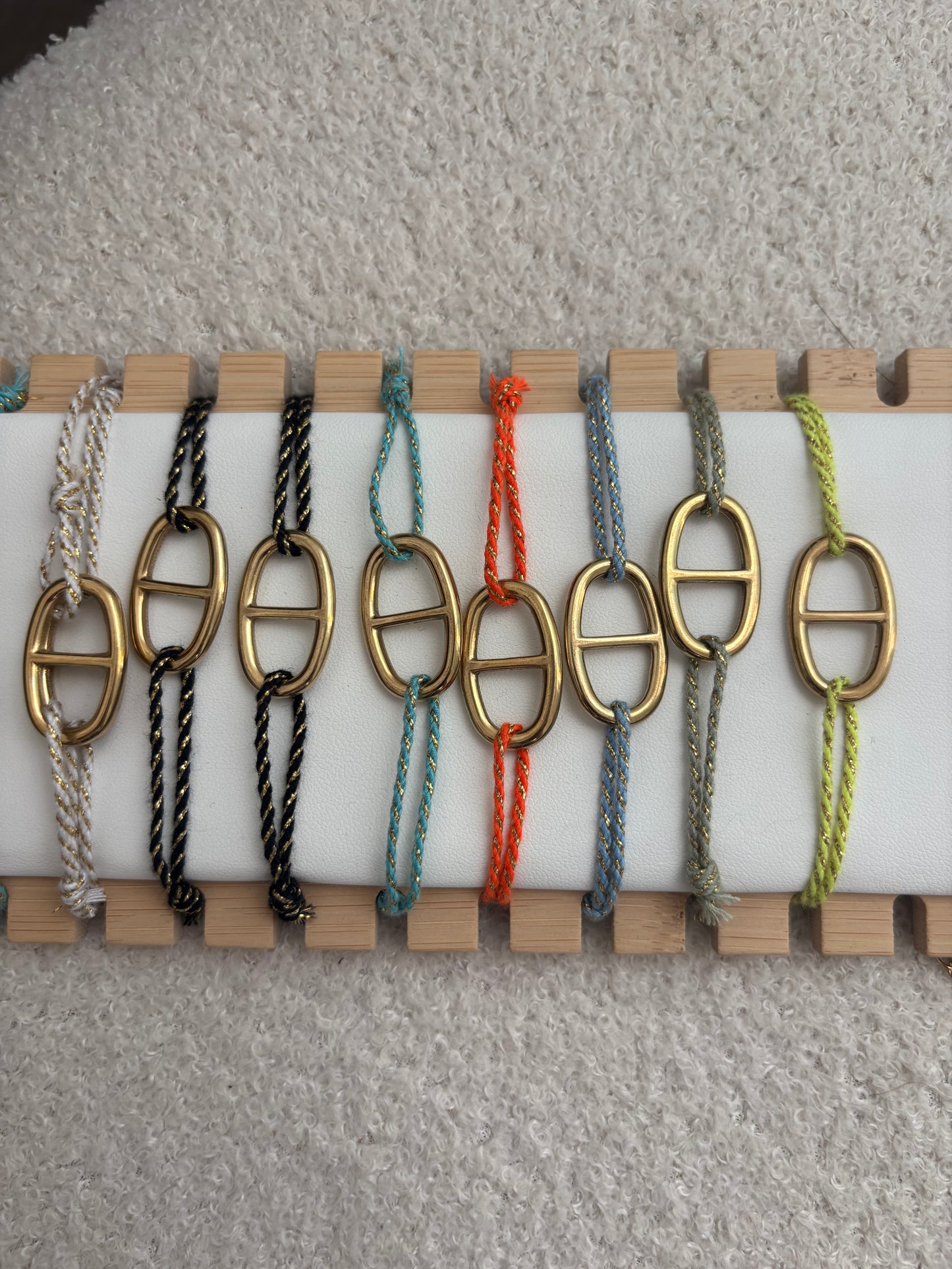 Bracelet cordon marin