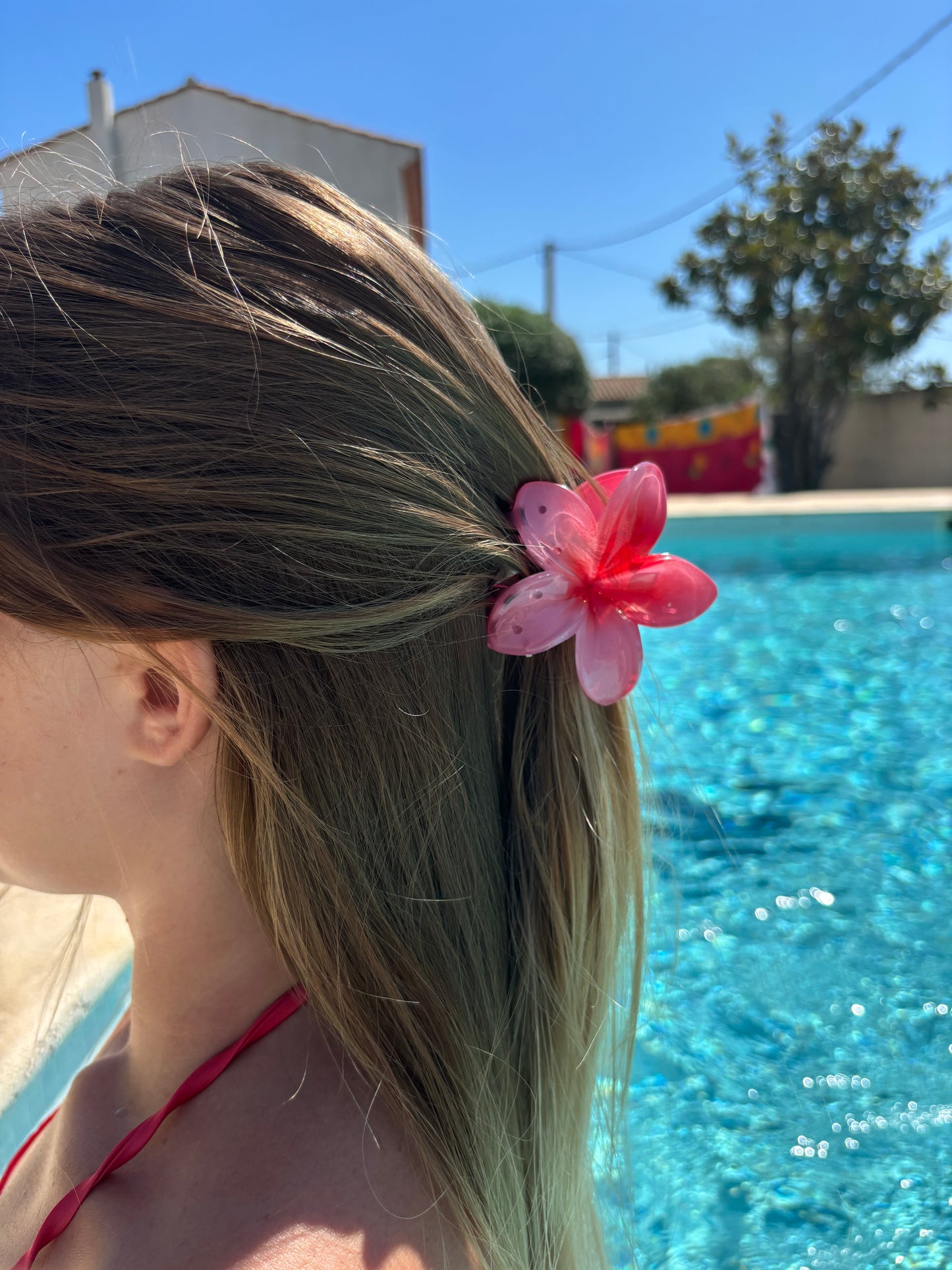 Pince à cheveux fleur