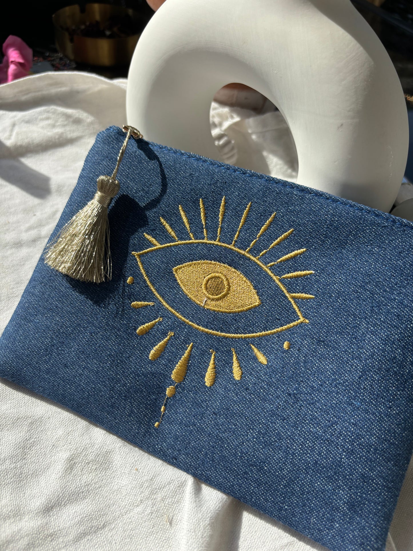 Pochette Oeil Bleu
