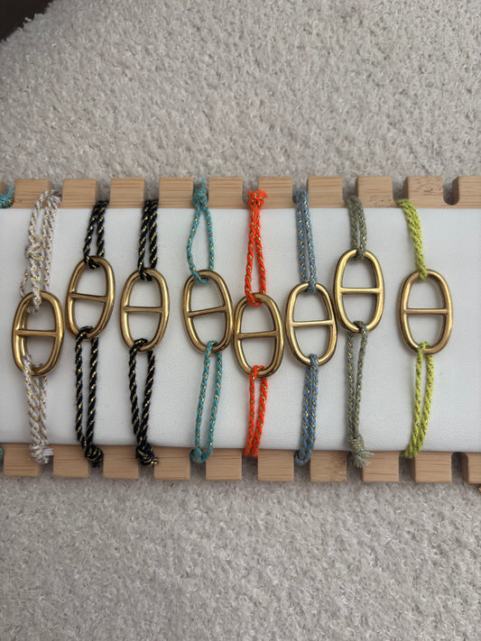 Bracelet cordon marin