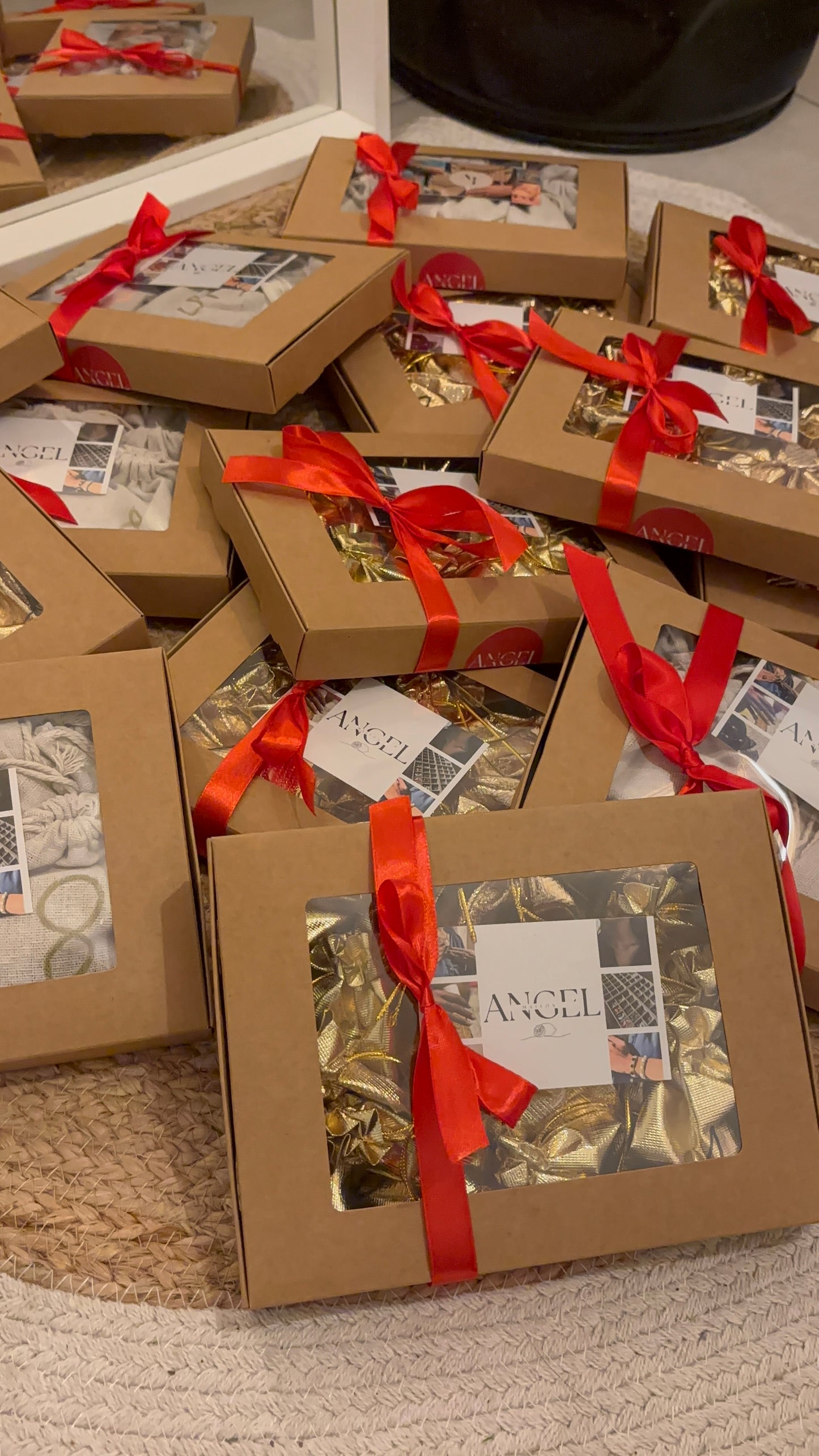 Calendrier de l’avent 12 cases doré