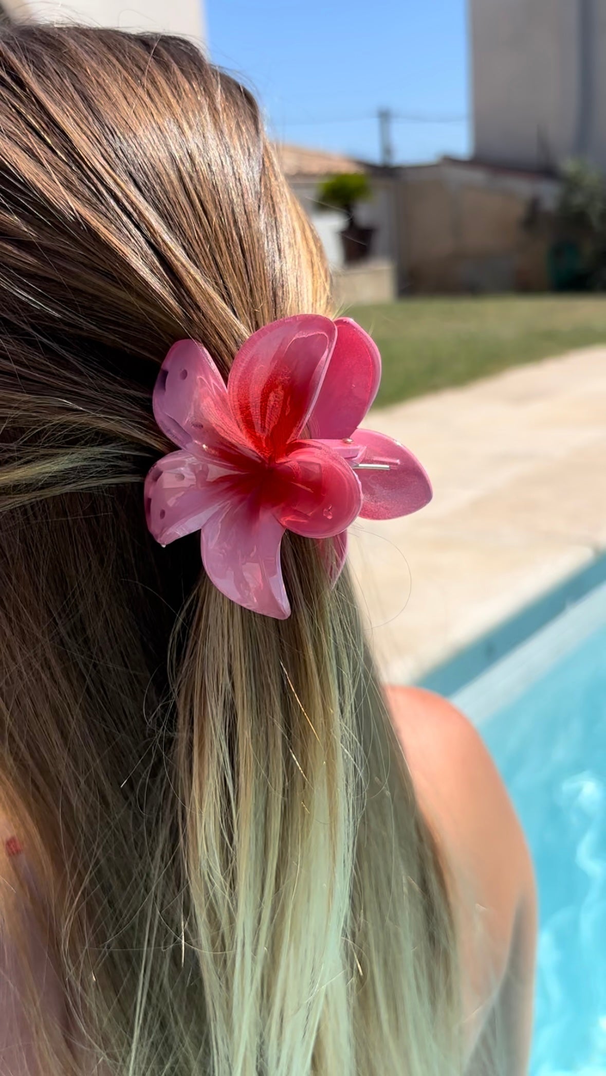 Pince à cheveux fleur