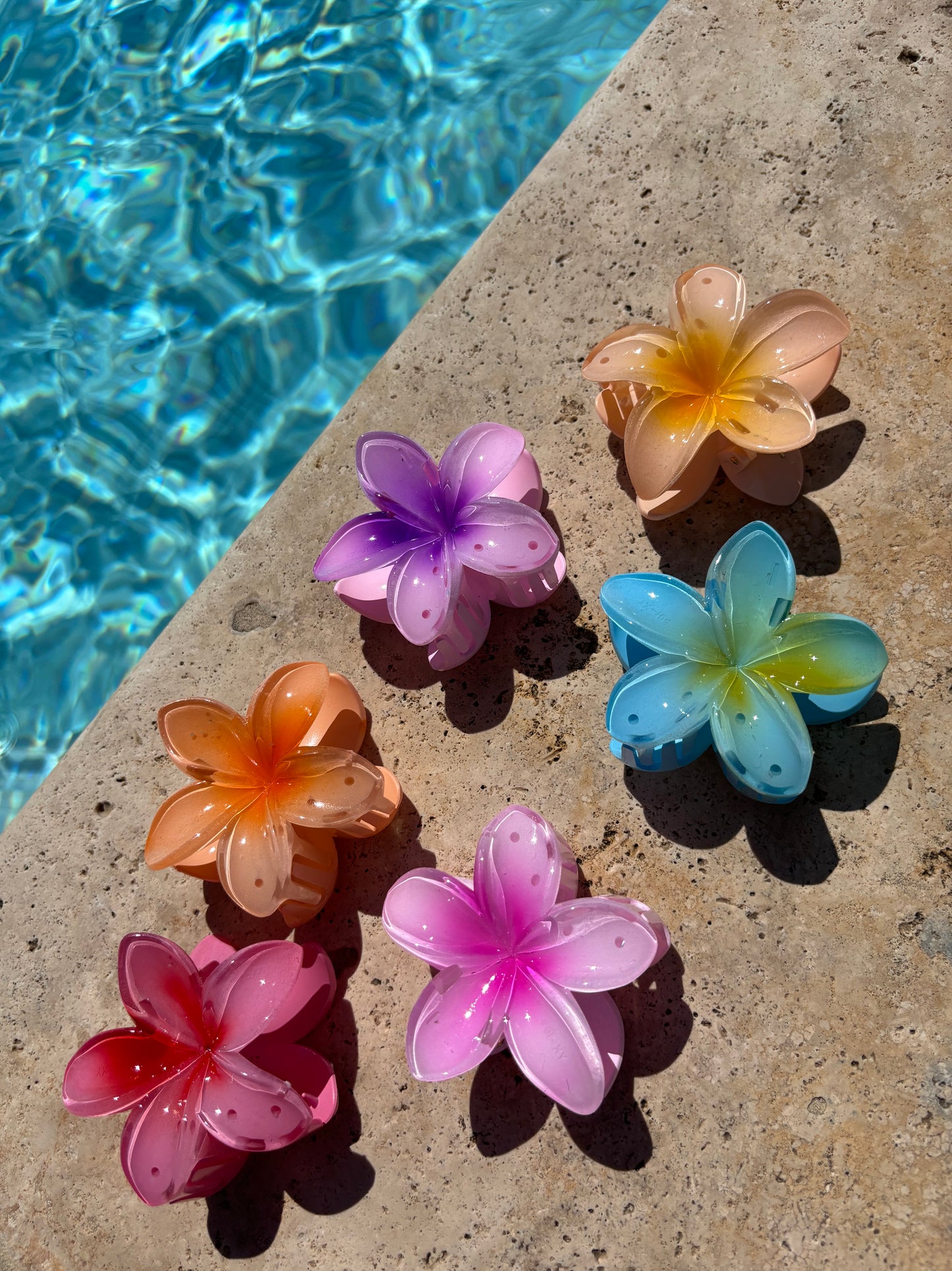 Pince à cheveux fleur